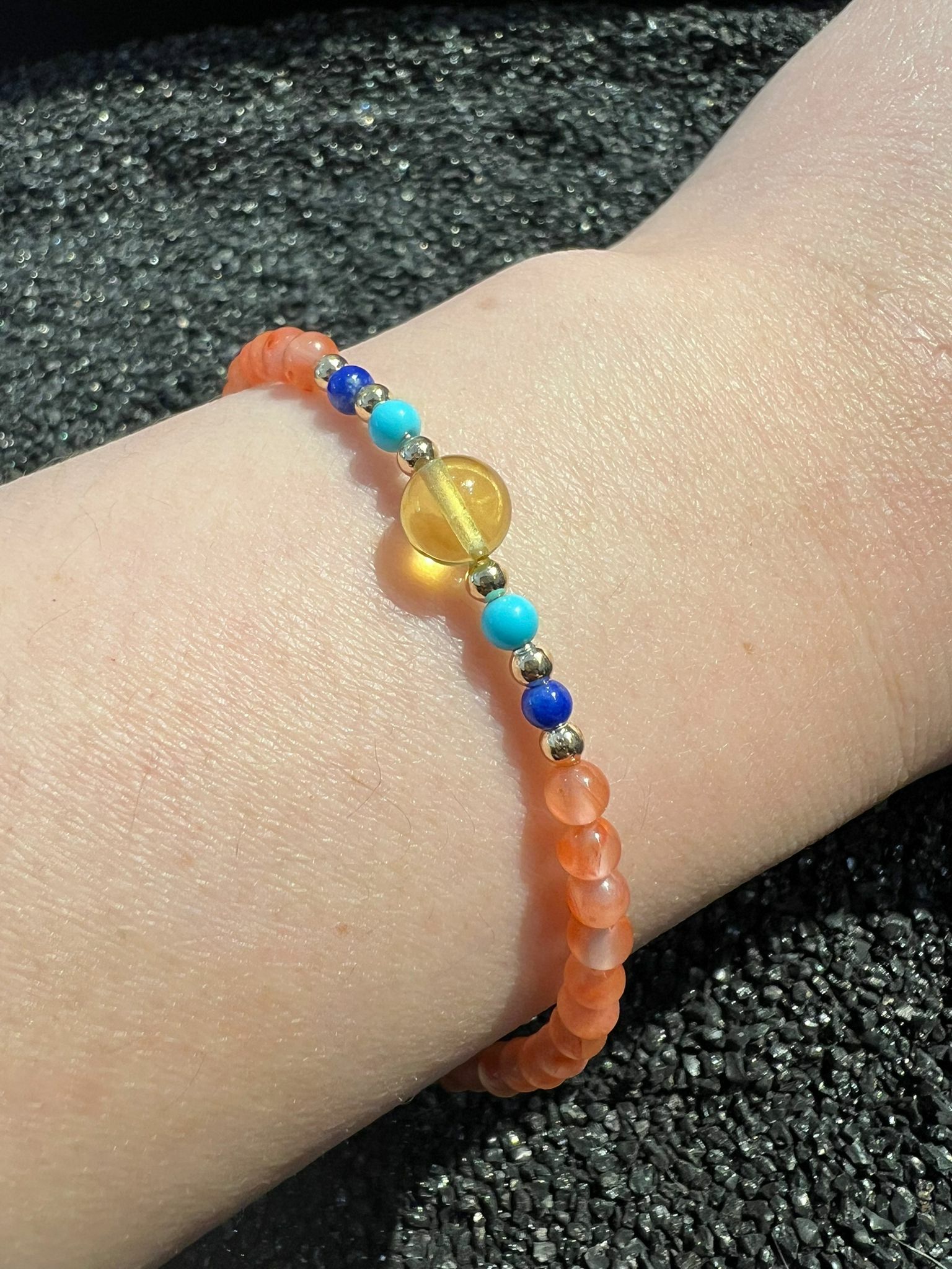 🔮能量水晶🔮琥珀南紅瑪瑙手鏈 (H3/CR287)