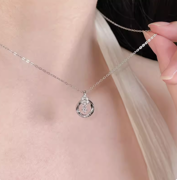 Möbius Loop Starlight Dainty Necklace