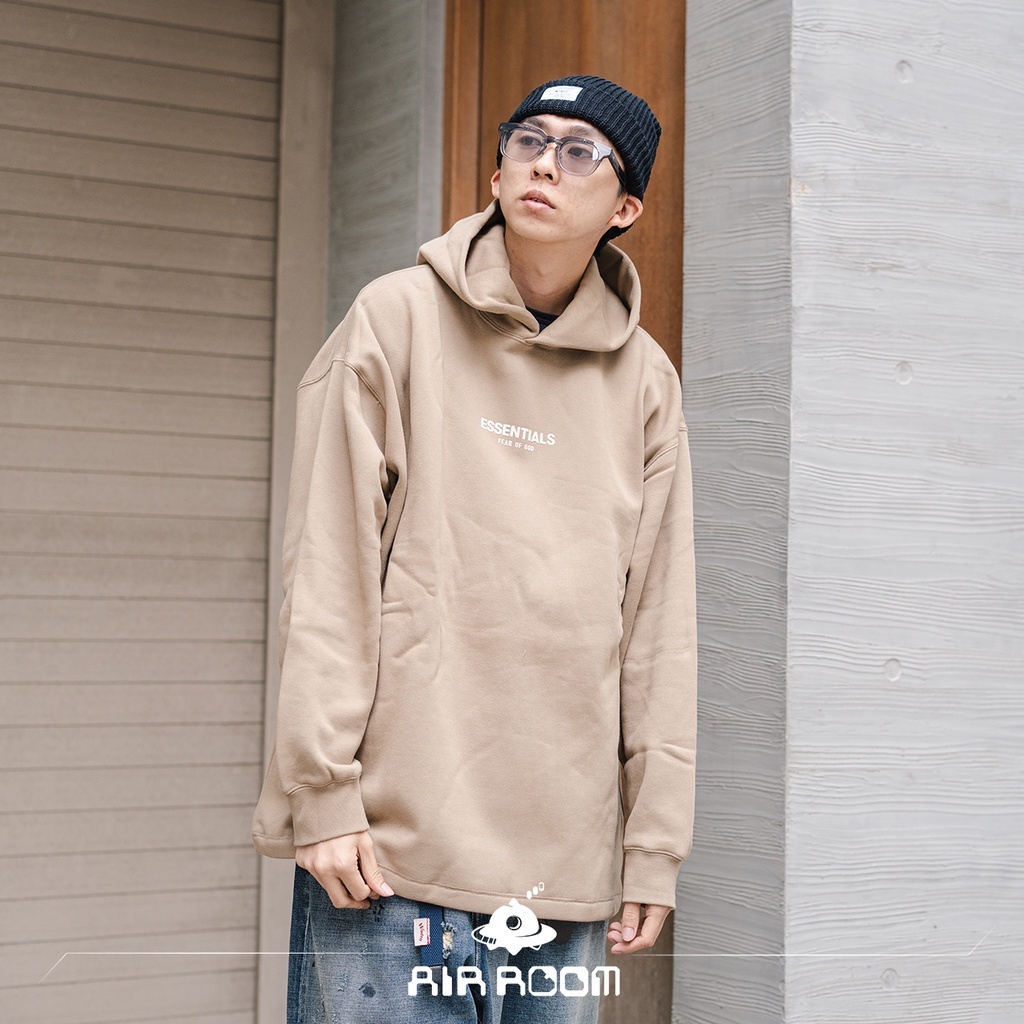 2022SS FEAR OF GOD ESSENTIALS L/S RELAXED HOODIE 大LOGO 寬版 帽T