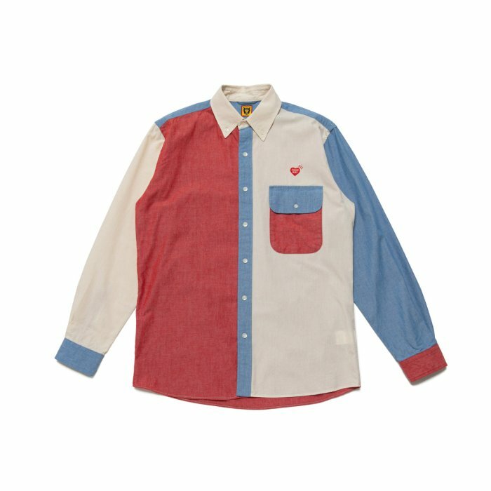 2022SS HUMAN MADE CRAZY CHAMBRAY SHIRT 拼接 襯衫 現貨