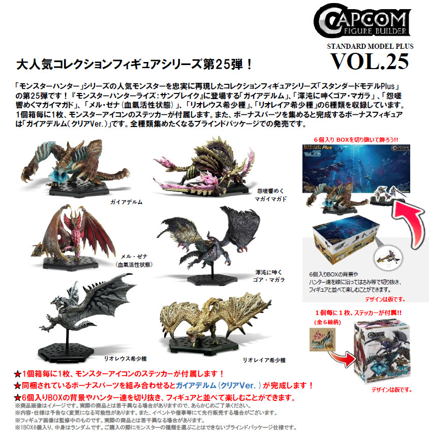 「ACG.GO」「預購」日版 Capcom Monster Hunter Standard Model Plus Vol. 25  SET