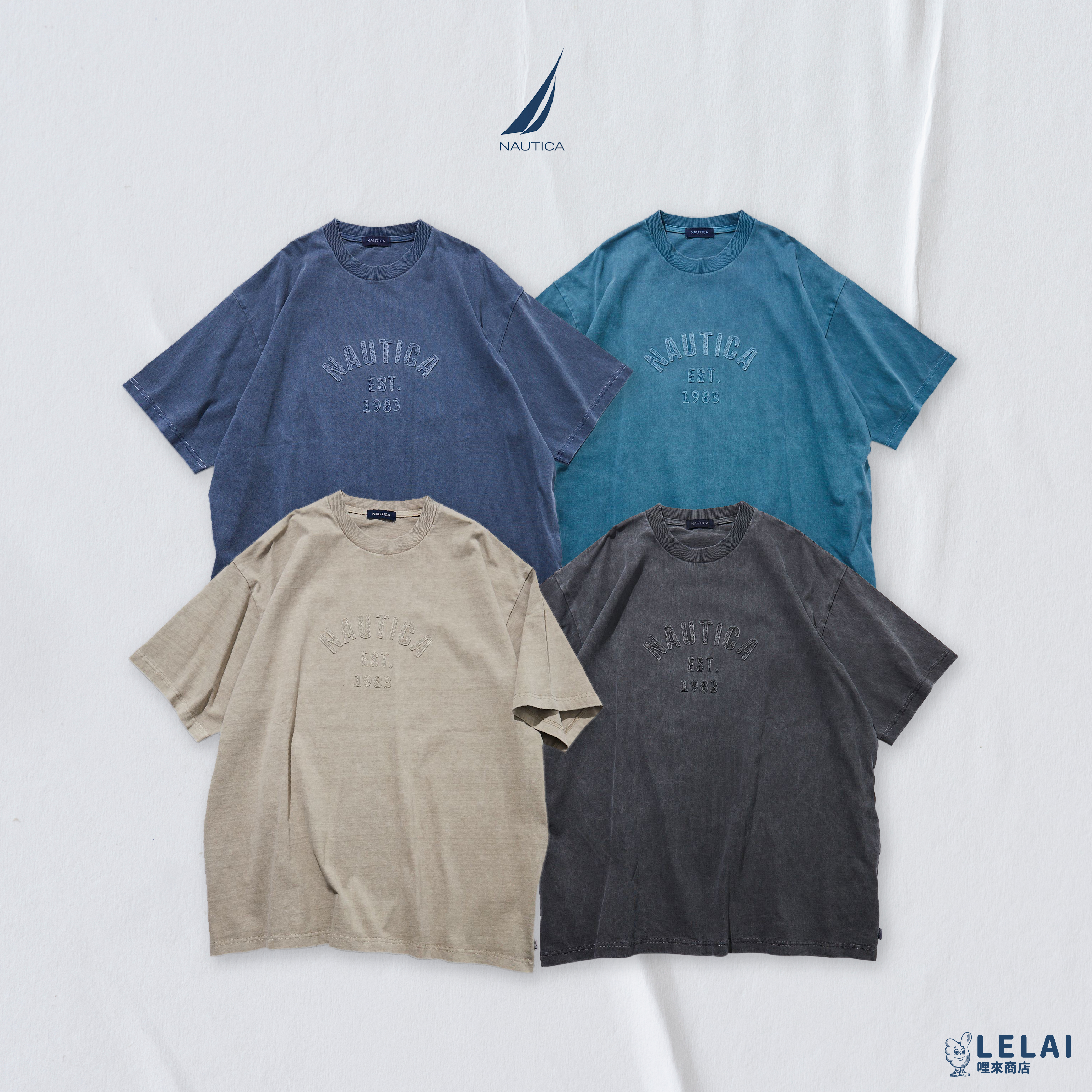 JP NAUTICA Pigment Dyed Felt Patch Arch Logo S/S Tee 水洗