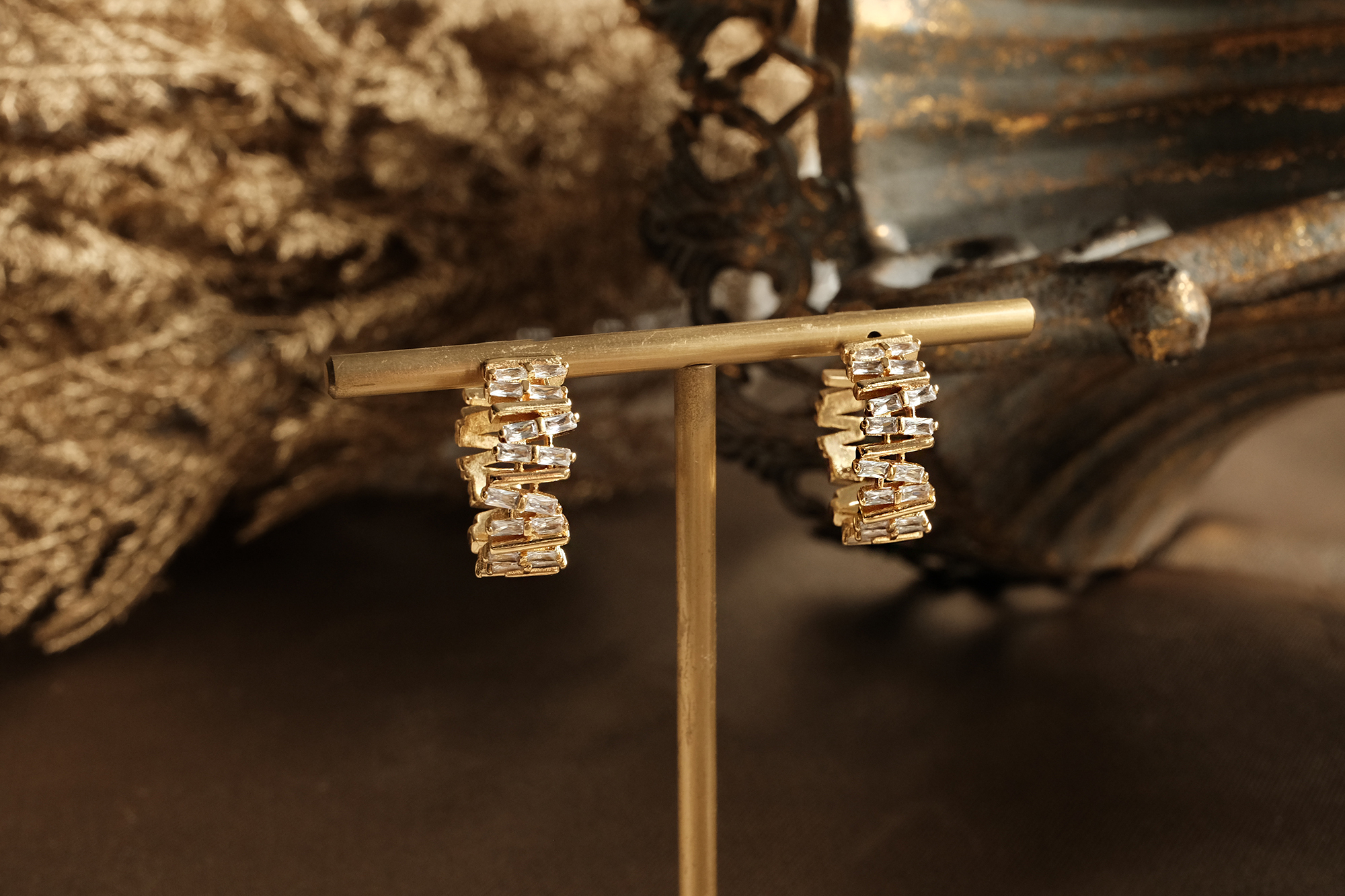 黃銅飾品,黃銅,簡約,百搭,幾何,項鍊,18K金,鋯石,個性