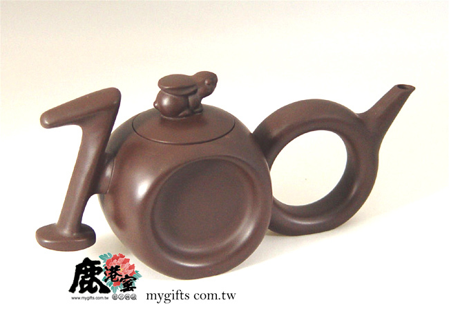鹿港窯禮品館│意象紫砂茶壺十二生肖【兔】│建國百年紀念壺