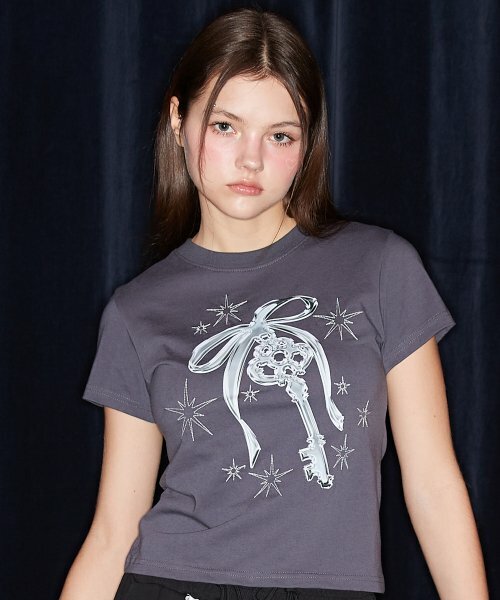 LUVISTRUE - NM KEY TEE (CHARCOAL)