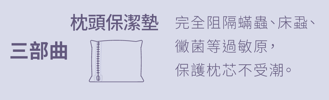 寢之堡全密封枕頭保潔墊介紹