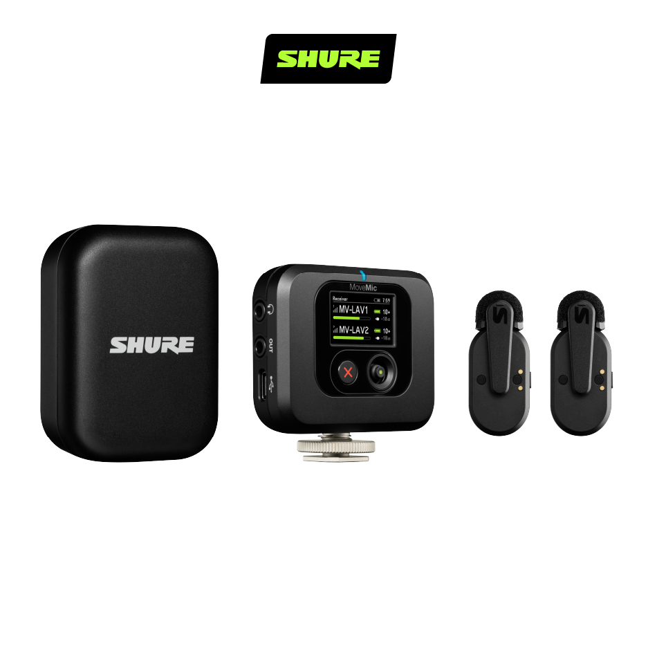 SHURE MoveMic Two Receiver KIT 一對二無線領夾式麥克風套組