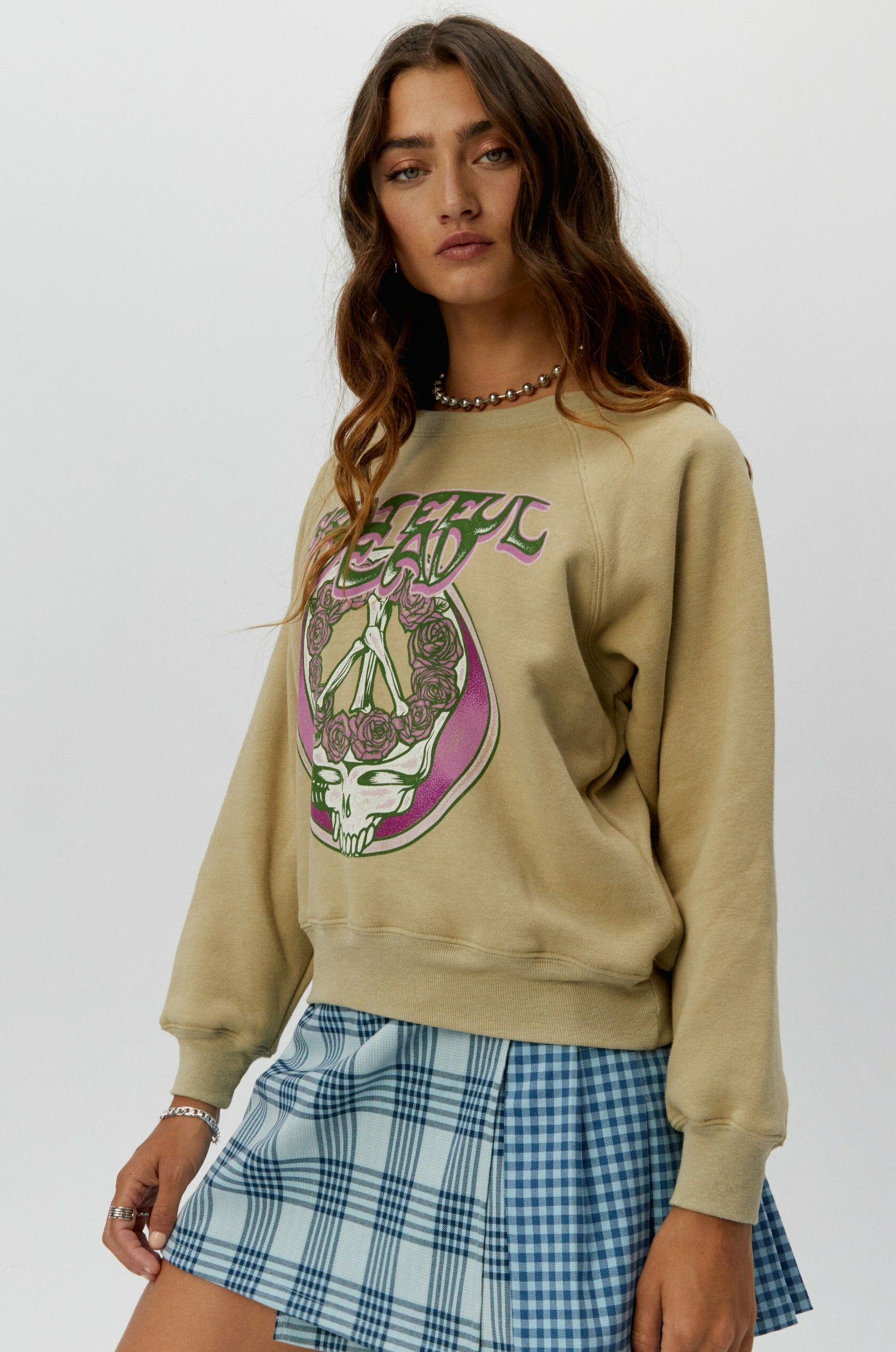 Grateful Dead Raglan Crew 圖騰衛衣