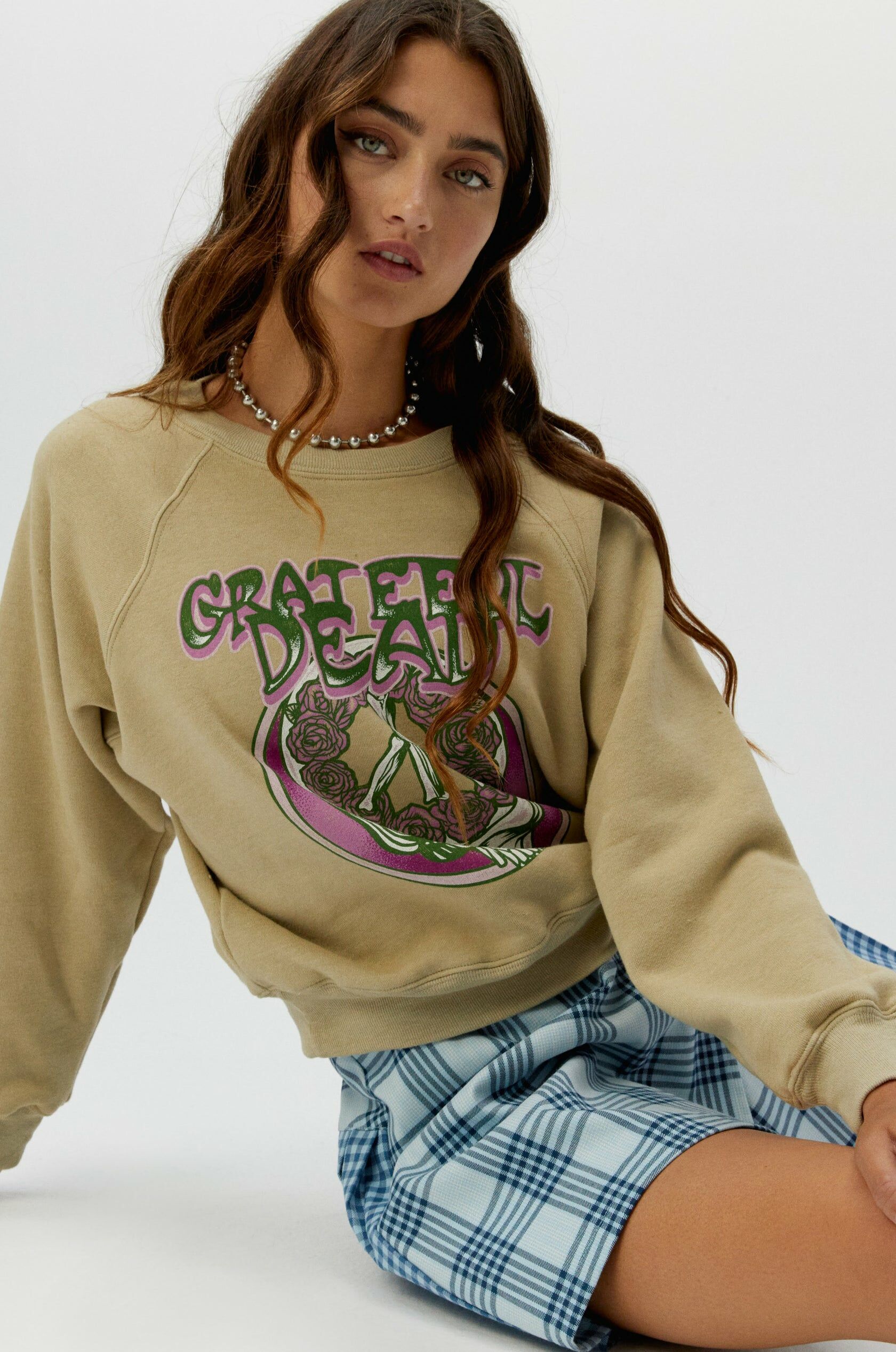 Grateful Dead Raglan Crew 圖騰衛衣