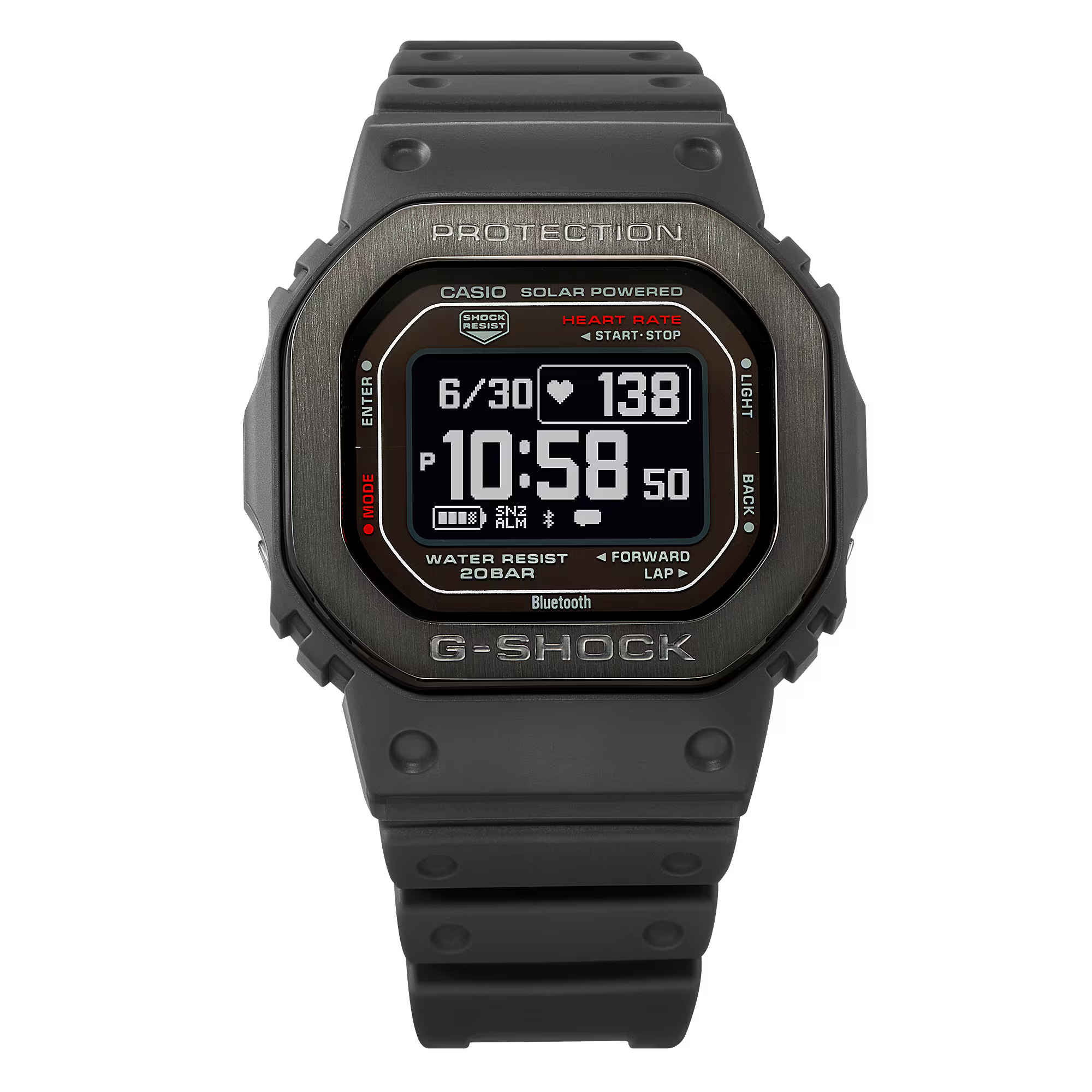 萬年鐘錶 - G-SHOCK   太陽能藍芽防震電子錶  DW-H5600MB-8 錶徑 : 51 MM