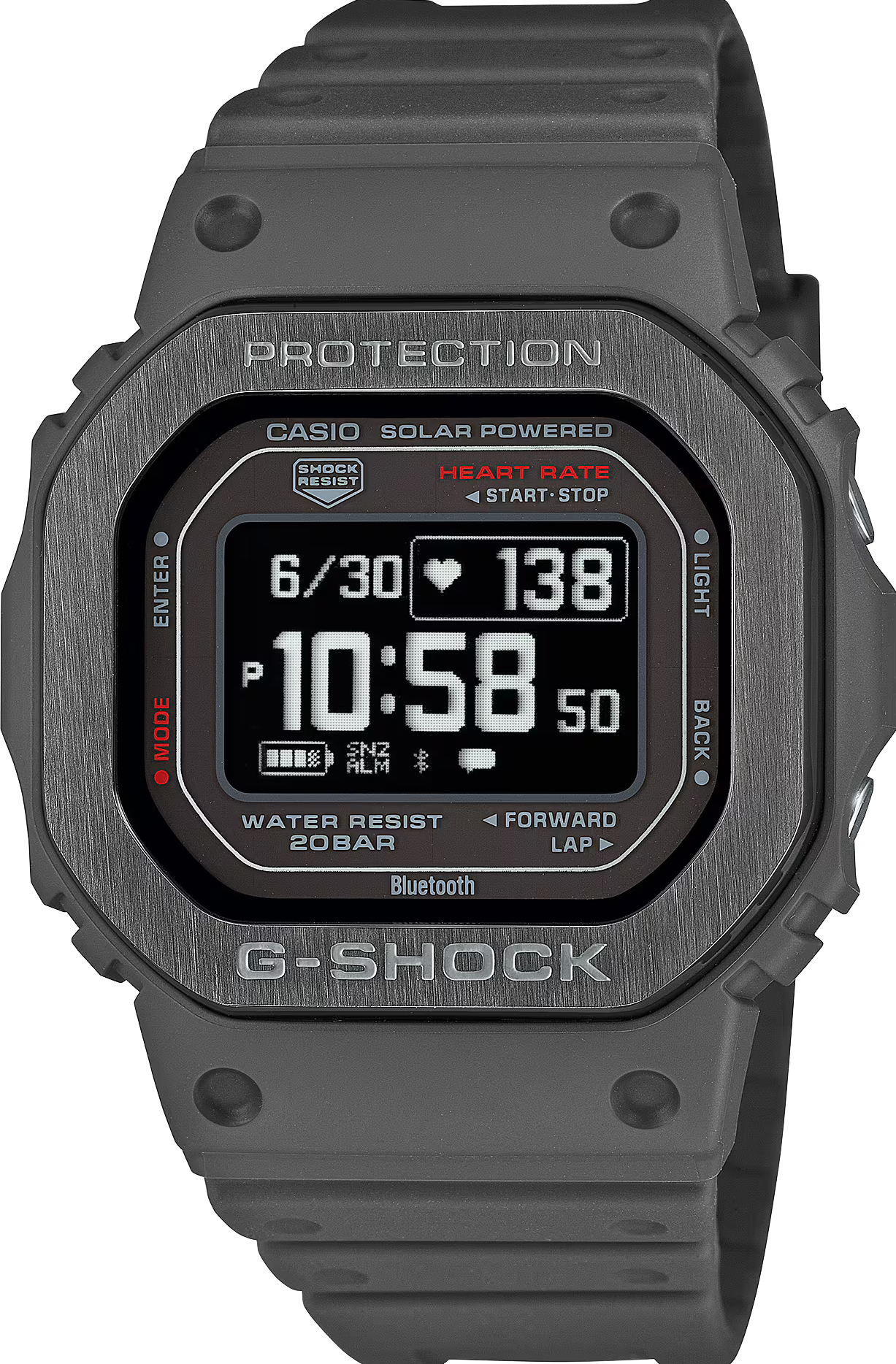 萬年鐘錶 - G-SHOCK   太陽能藍芽防震電子錶  DW-H5600MB-8 錶徑 : 51 MM