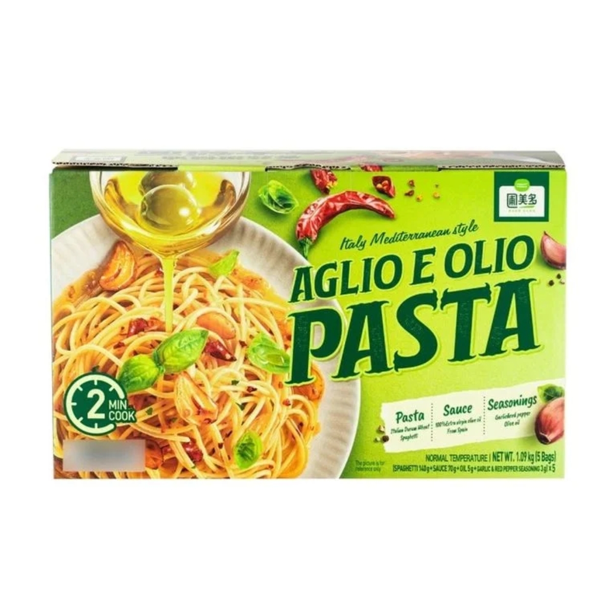 圃美多- 香蒜橄欖油意大利麵,1.09KG (5入)