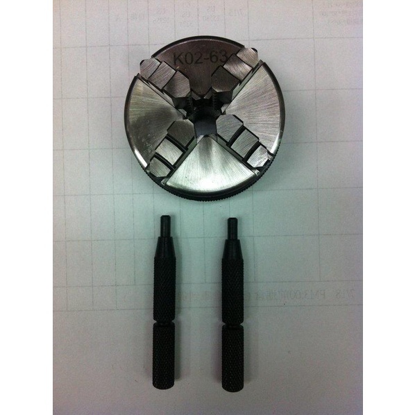 附發票｜k02-63四爪卡盤 ｜木工小車床BG3306 專用 四爪卡盤 木工車床/洗床/鑽床