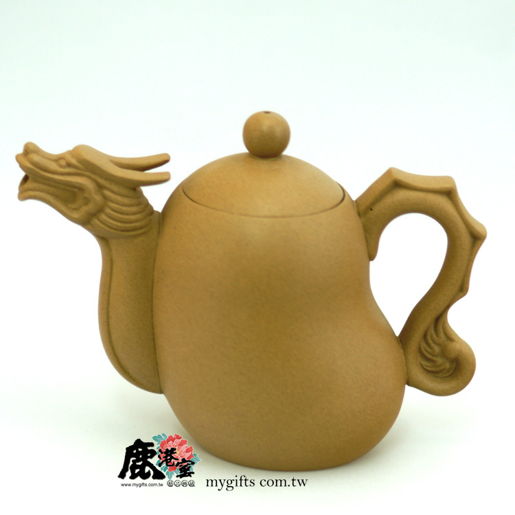鹿港窯禮品館│意象紫砂茶壺【金龍報喜】