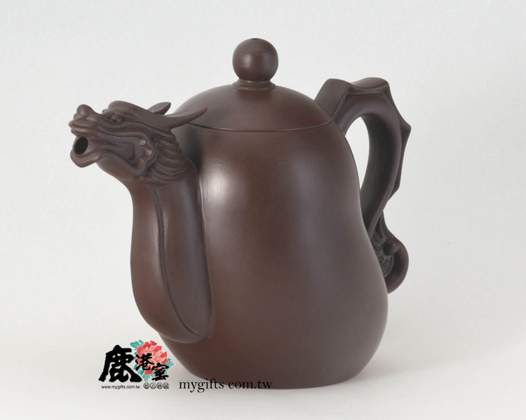 鹿港窯禮品館│意象紫砂茶壺【金龍報喜】