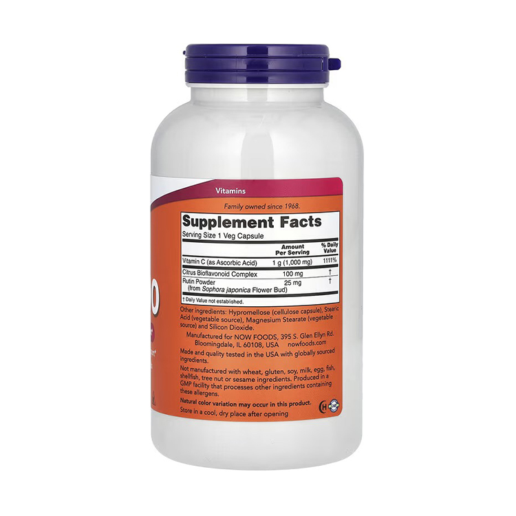 Now Foods, C-1000, With 100 mg of Bioflavonoids, 250 Veg Capsules