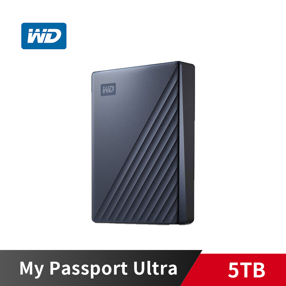 WD My Passport Ultra 5TB 金屬 星曜藍 UBS3.0 Type-C