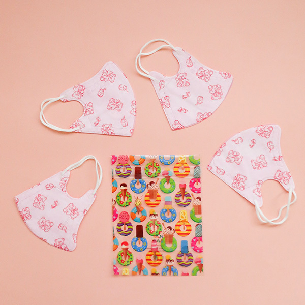 PLAY BAG Sundae Wonderland 冰淇淋甜甜圈魔鬼氈抗菌環保袋(迷你型/10入)