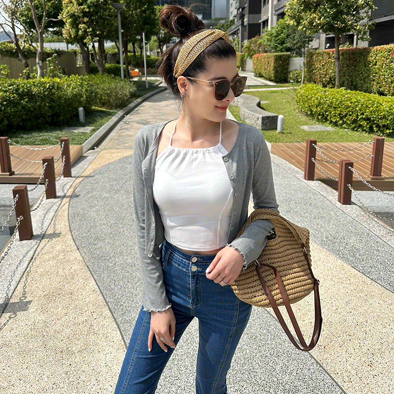 木耳邊棉質小外套