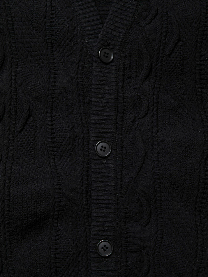 COOTIE PRODUCTIONS - 3D JACQUARD SOLOTEX KNIT CARDIGAN COOTIE PRODUCTIONS - 3D JACQUARD SOLOTEX KNIT CARDIGAN