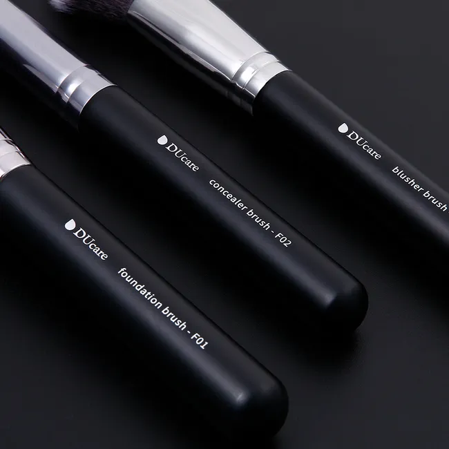 DUcare - [Pack of 3] Makeup Brush Set (Foundation Brush + Concealer Brush + Rouge Brush)