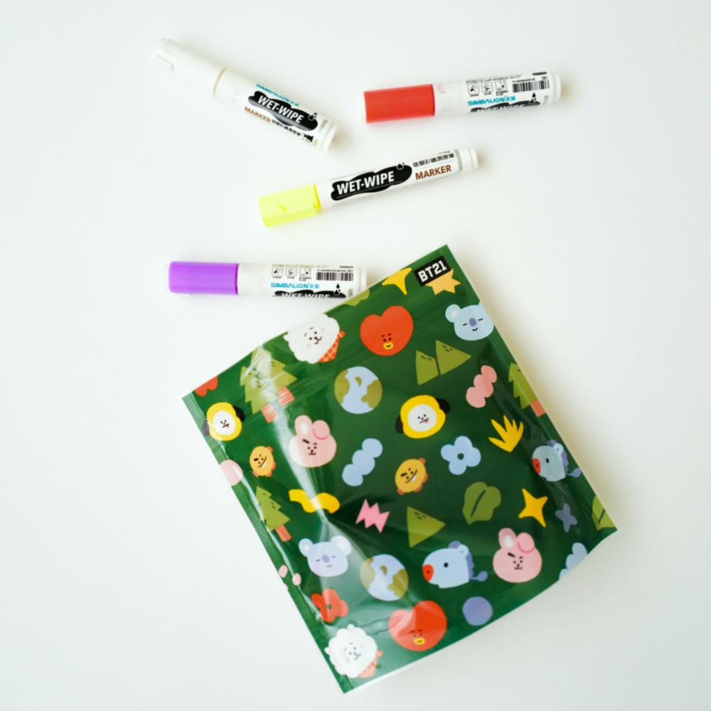 PLAY BAG BT21 守護地球抗菌魔鬼氈夾鏈袋(小型/10入)