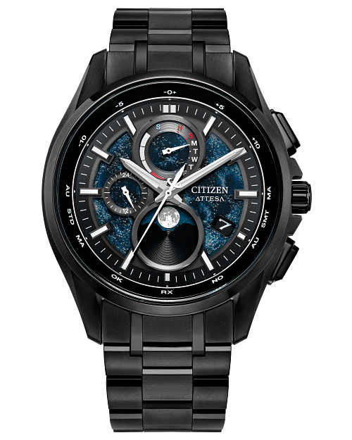 CITIZEN WATCH ATTESA BY1008-67L Direct Flight Moon Phase HAKUTO-R 超級鈦金屬TM 世界時間 萬年曆 電波時計 手錶 限量版