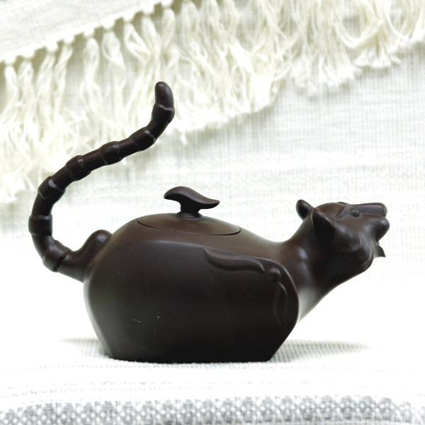 鹿港窯禮品館│意象十二生肖【招財福虎】升官封侯 紫砂泥