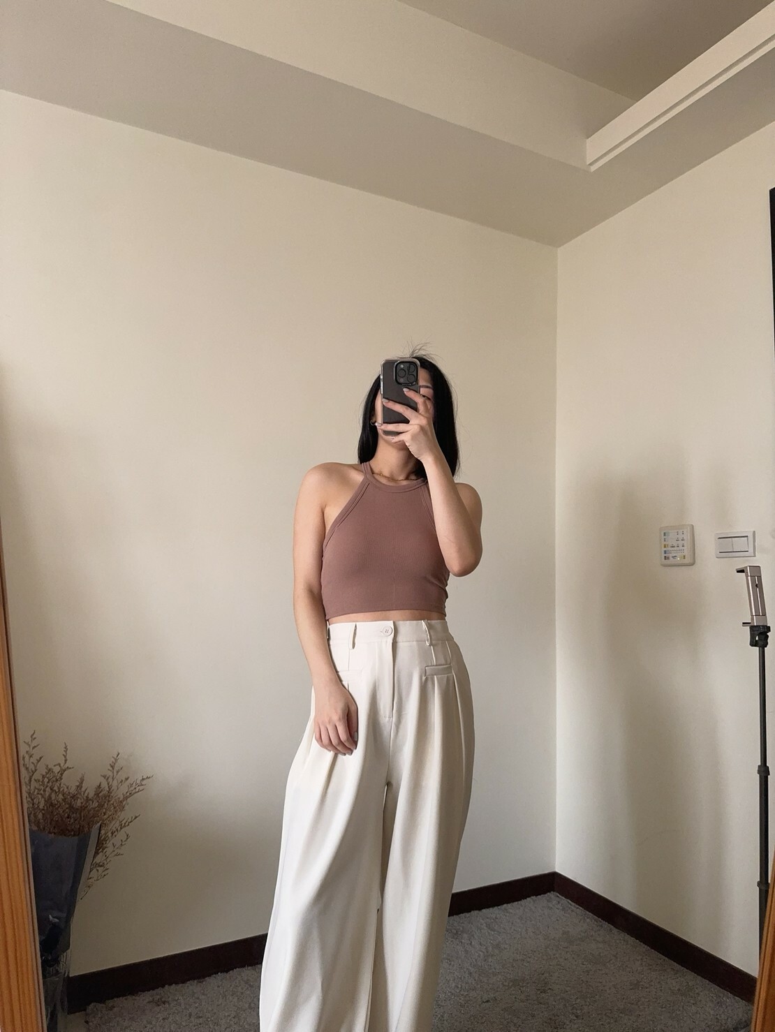 辣妹必備削肩顯瘦短版胸墊背心（bratop）（現貨）