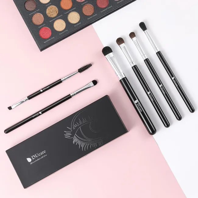 [6 pcs] Eye makup brush set (Black) DF0601