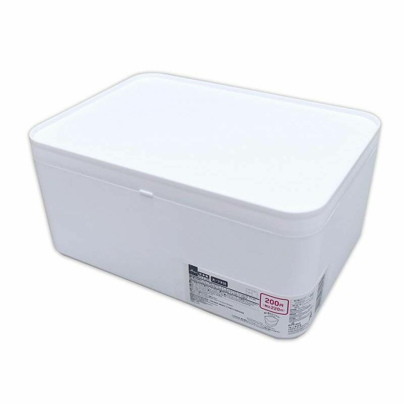 堆疊式附蓋收納盒/白 21.5x9.9x15.5cm