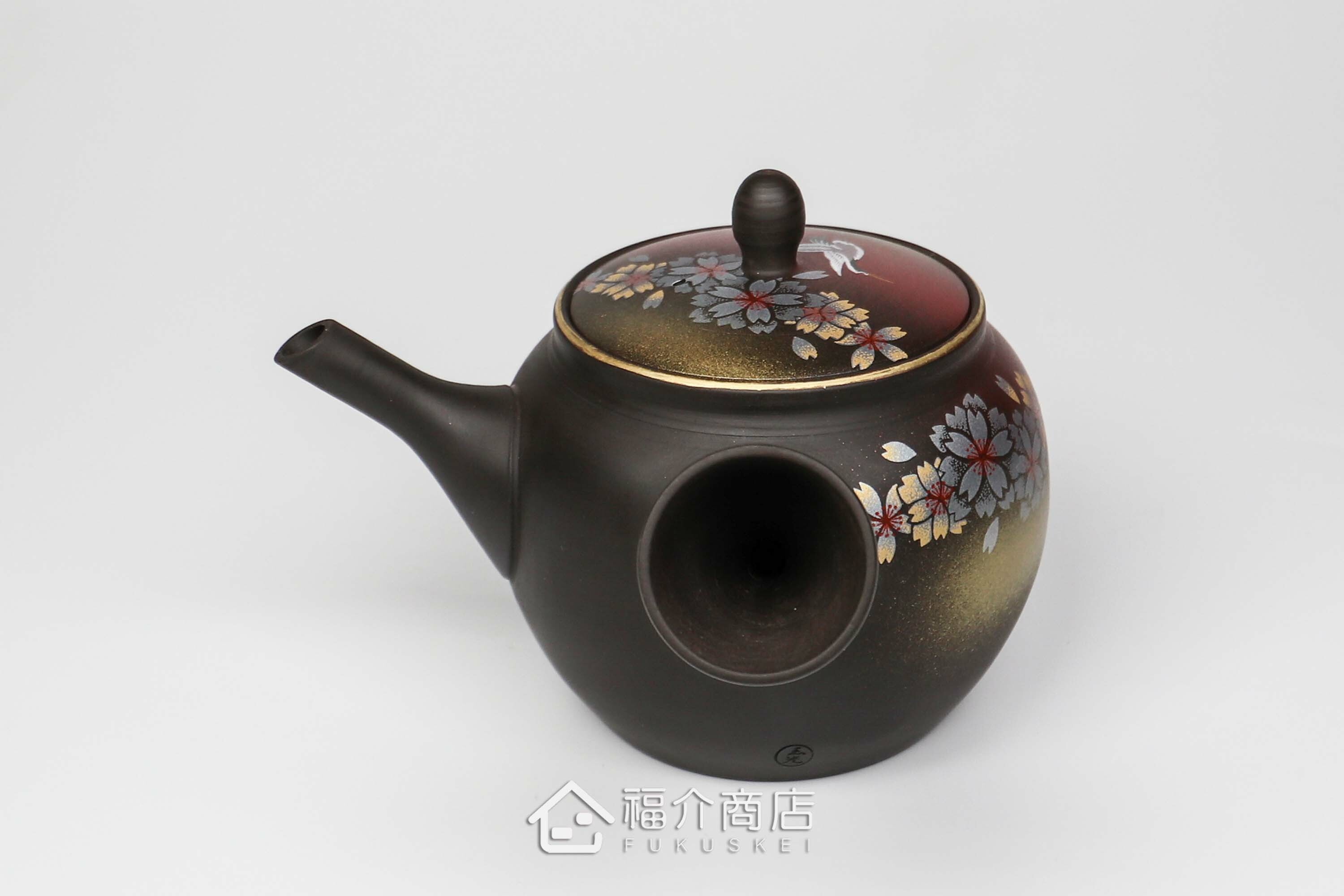泡茶用的300ml櫻鶴造型陶壺