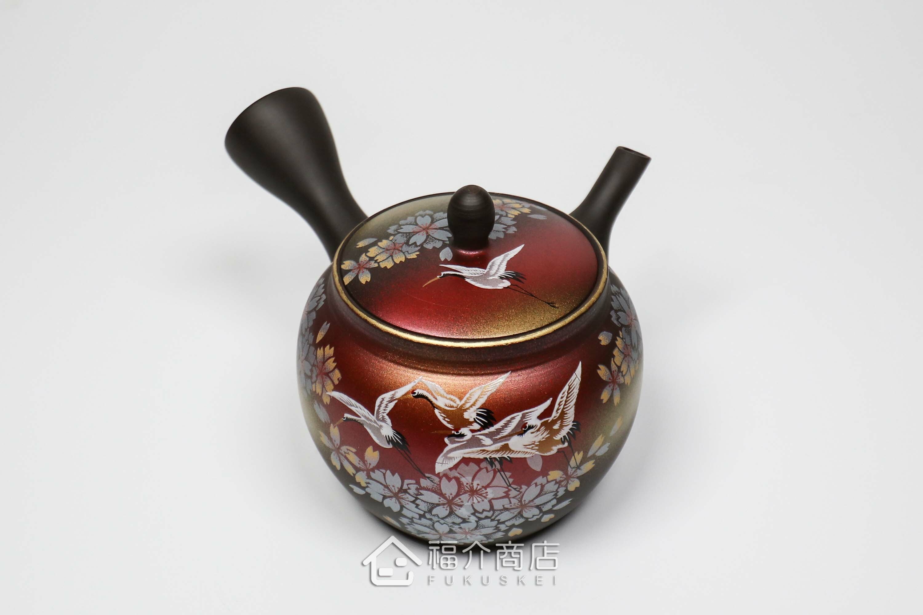 泡茶用的300ml櫻鶴造型陶壺