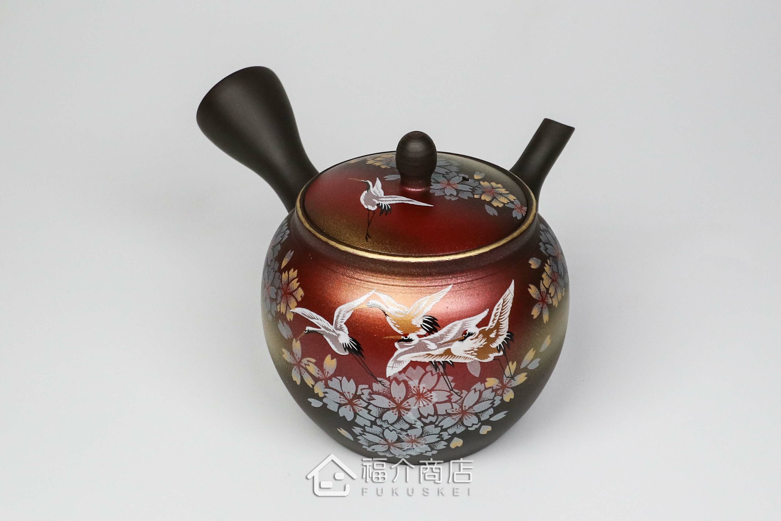 泡茶用的300ml櫻鶴造型陶壺