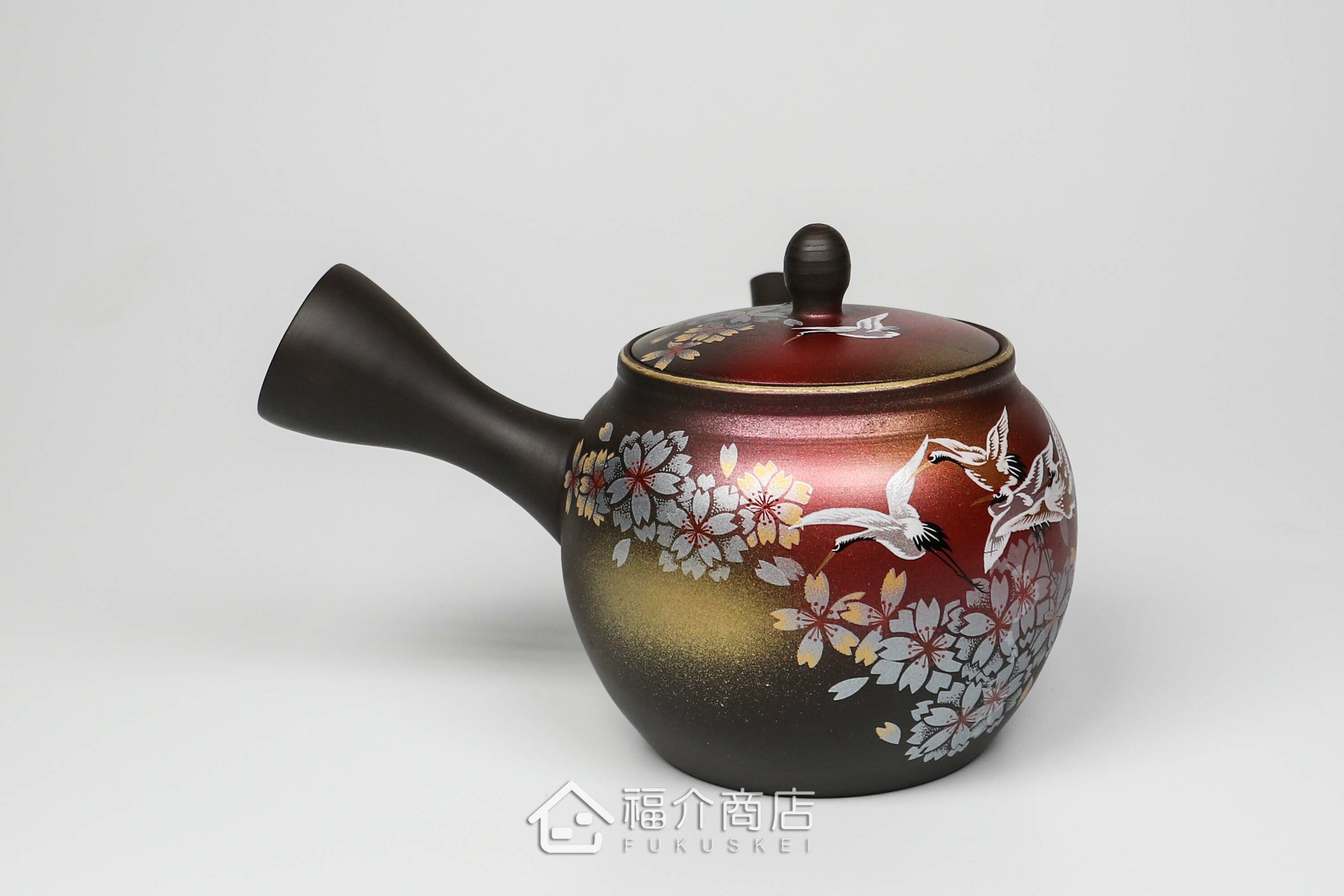 泡茶用的300ml櫻鶴造型陶壺