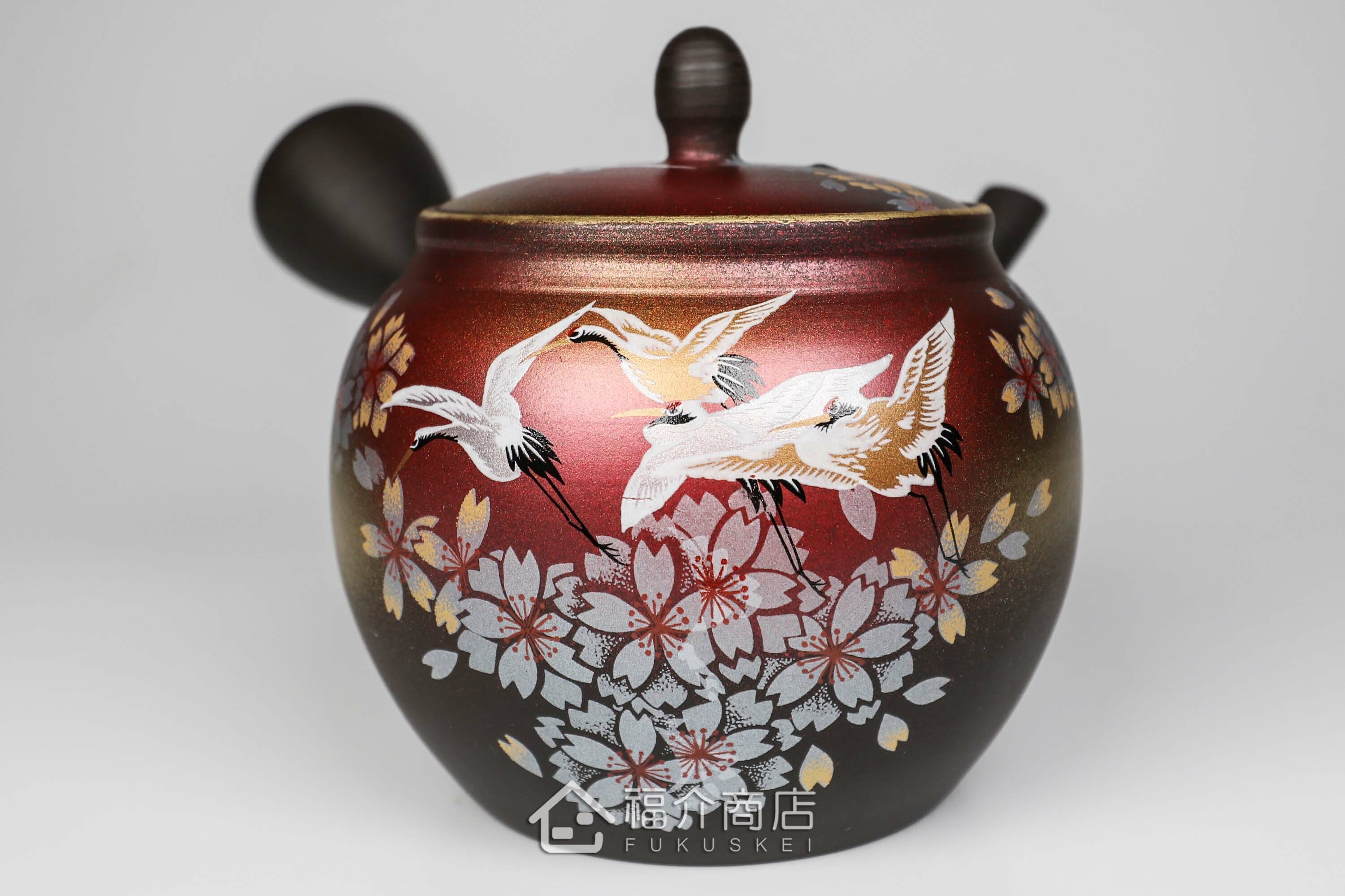 泡茶用的300ml櫻鶴造型陶壺