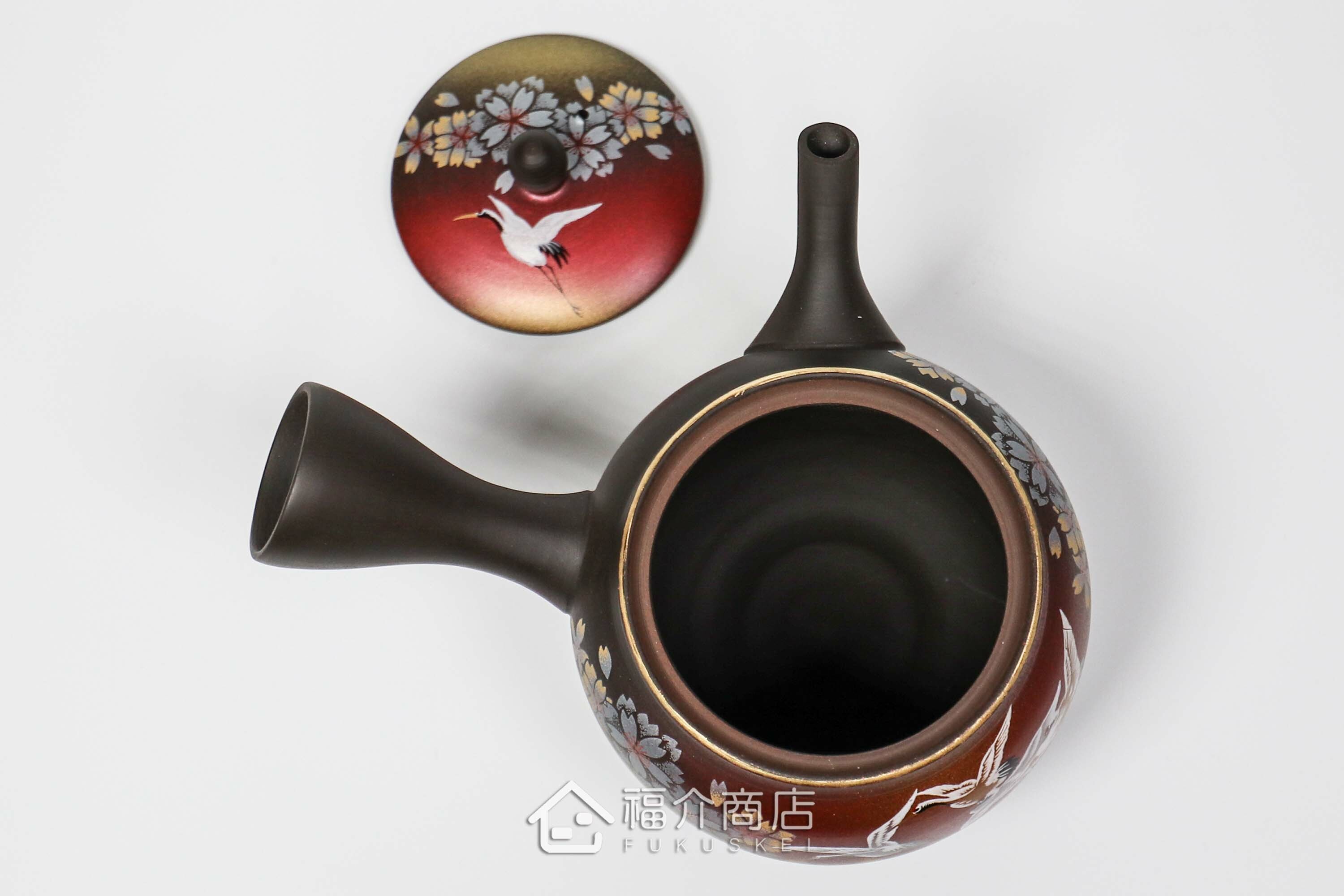 泡茶用的300ml櫻鶴造型陶壺