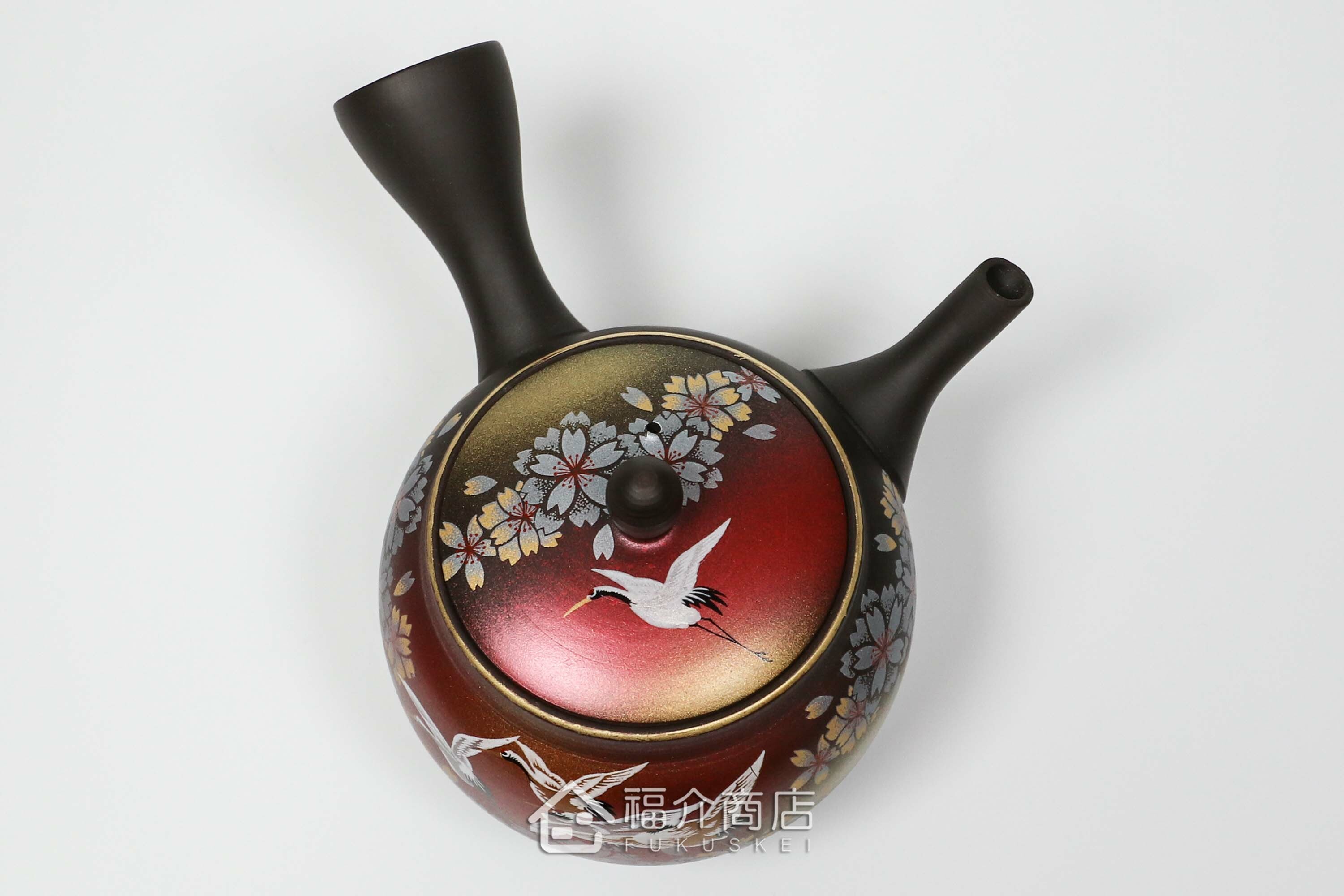 泡茶用的300ml櫻鶴造型陶壺