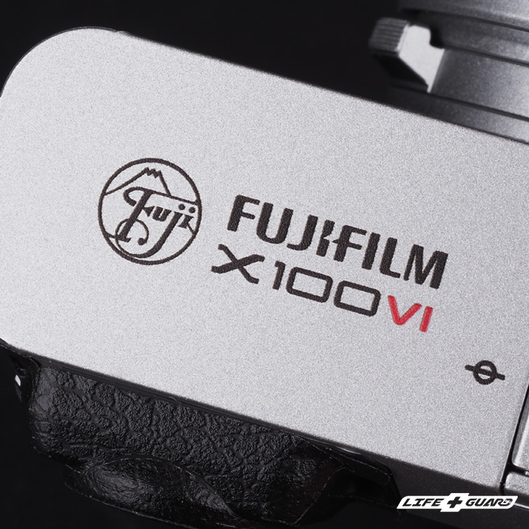 FUJIFILM X100VI  貼膜細節圖，LIFE+GUARD 專機專屬設計開版