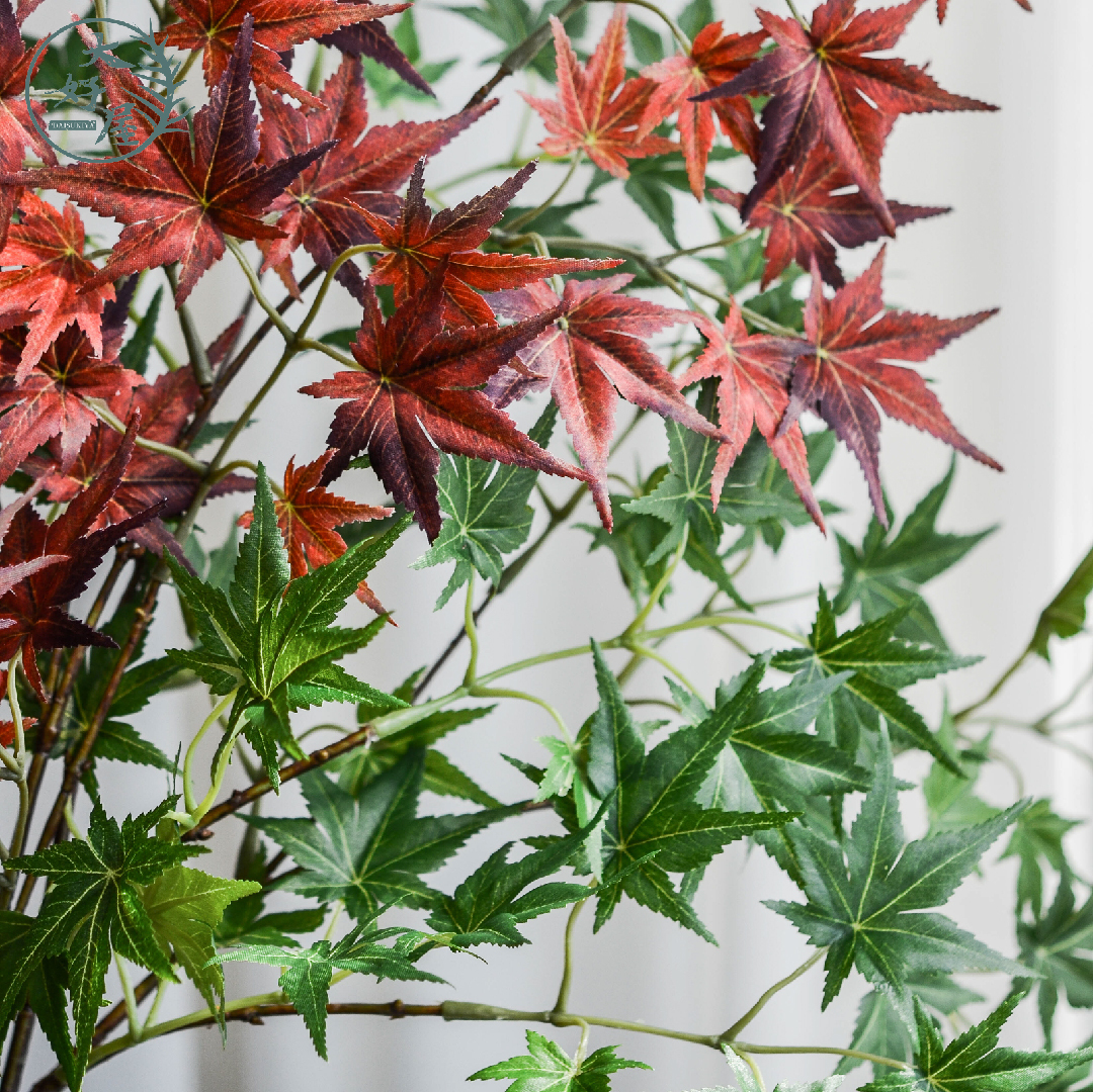 仿真絲印立體小楓葉