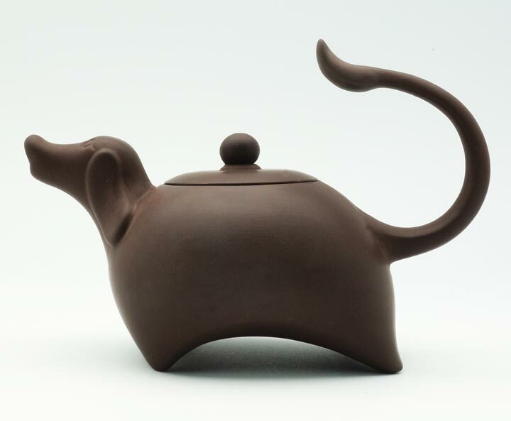 鹿港窯禮品館│意象十二生肖【狗來富】 紫砂泥