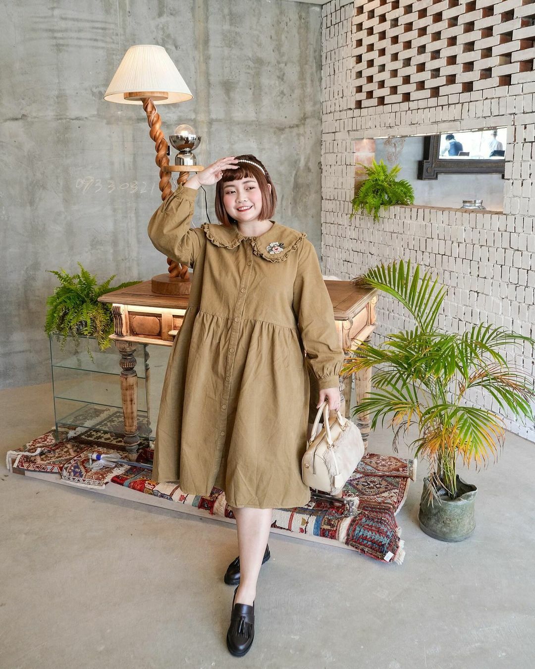 【AmiAmi穿搭分享IG OOTD】約會風 甜妹 厚底流蘇樂福鞋