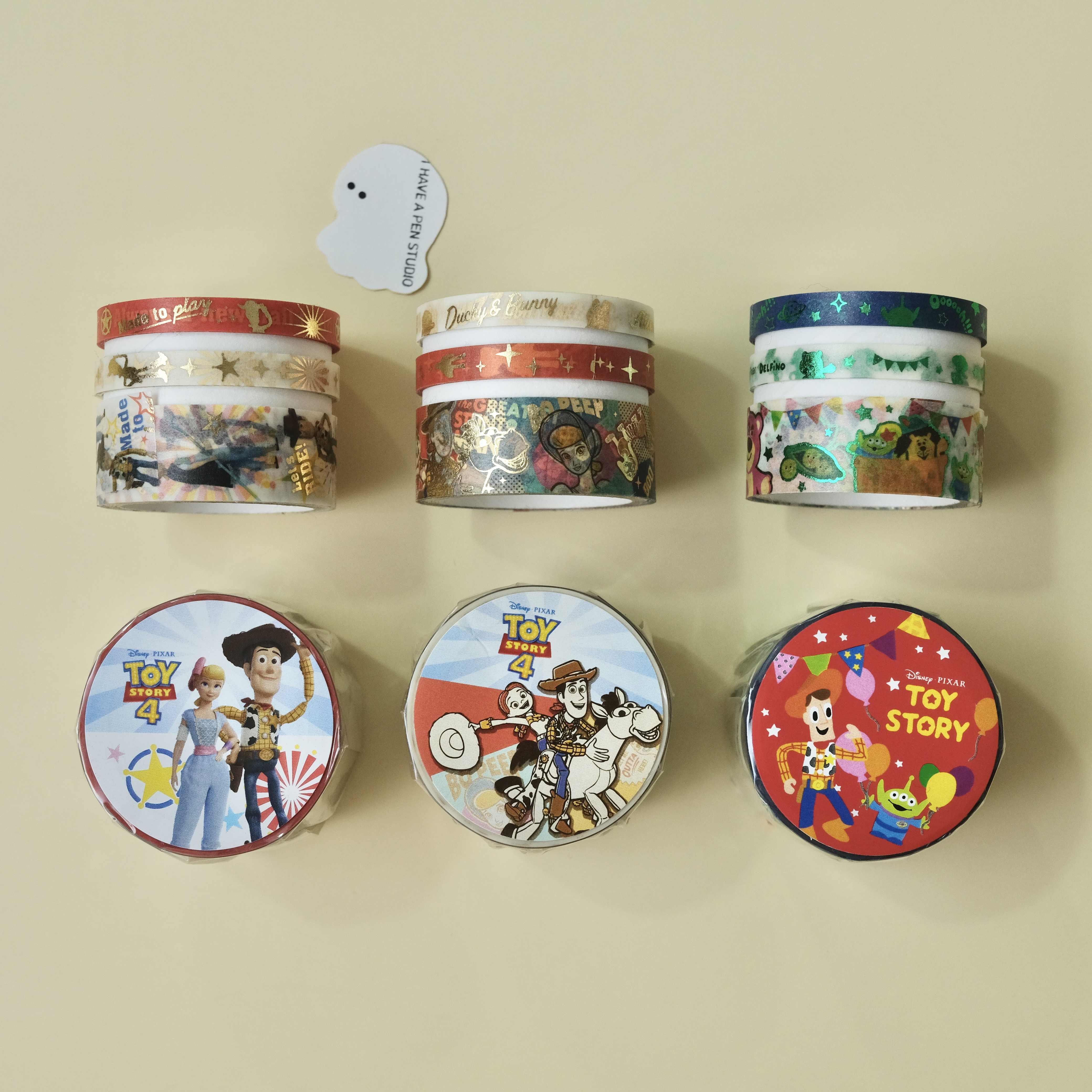 玩具總動員 迪士尼樂園限定 三卷一組 紙膠帶｜DELFINO 日本