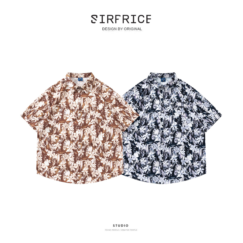 花襯衫 美拉德 vintage