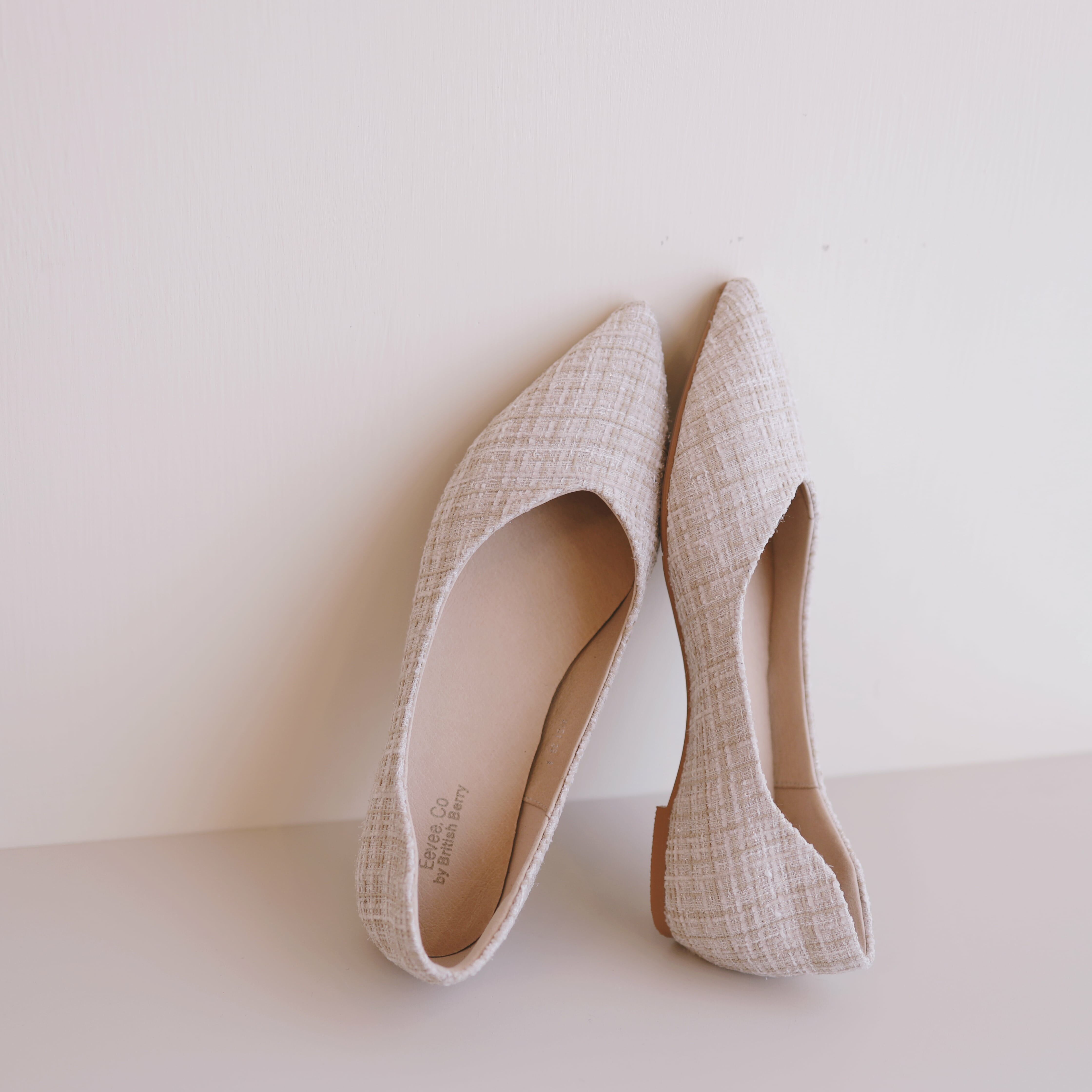 (預訂) SS2151 Tweed Pointed Flats
