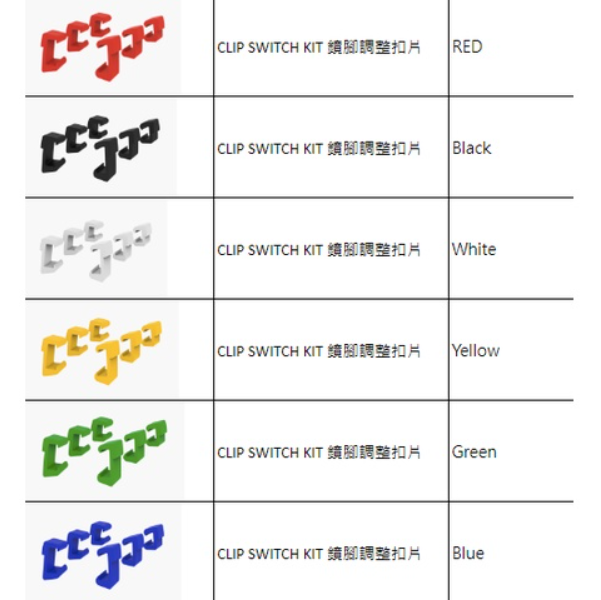 【SCICON】鏡腳調整扣片 x 多色可搭配（需有保卡才能購買）