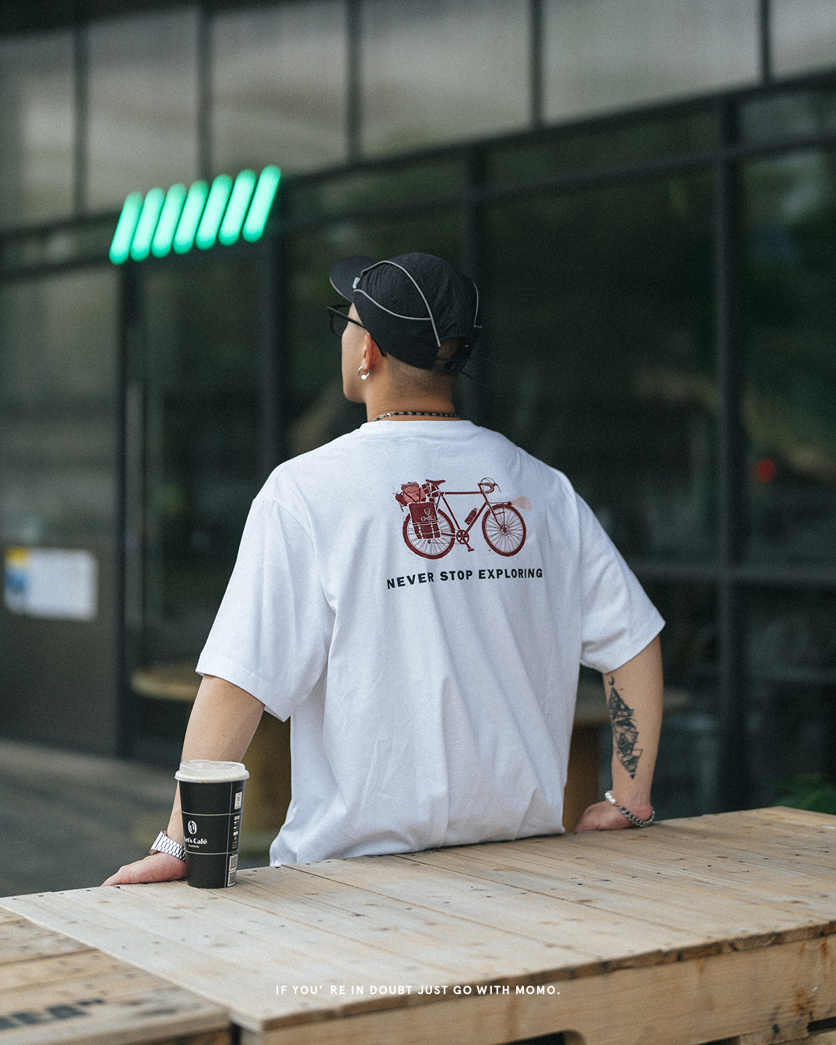 The North Face U CBK TEE 單車標語短Tee NF0A89U8