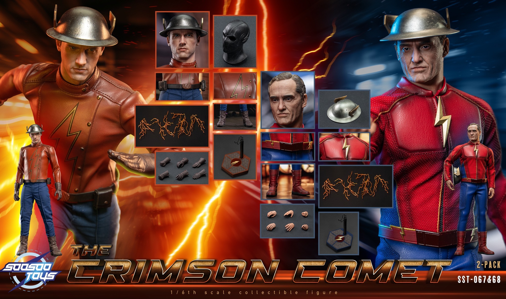 (預訂) Soosootoys sst067-068 1/6 The Crimson Comet double set