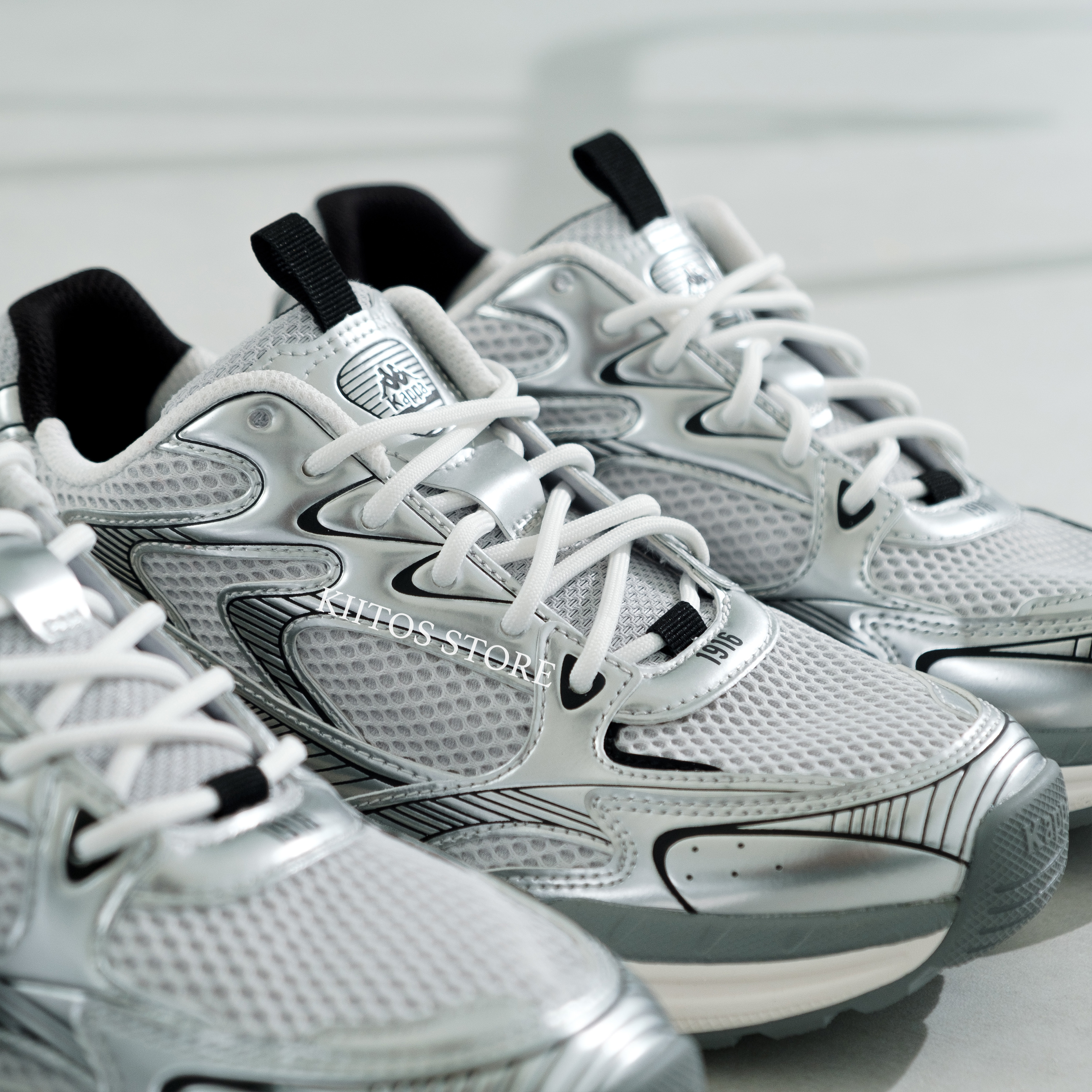 Kappa 復古 Y2K風格 科技灰銀 增高 慢跑 老爹鞋 K0DU5MG14CJ-149