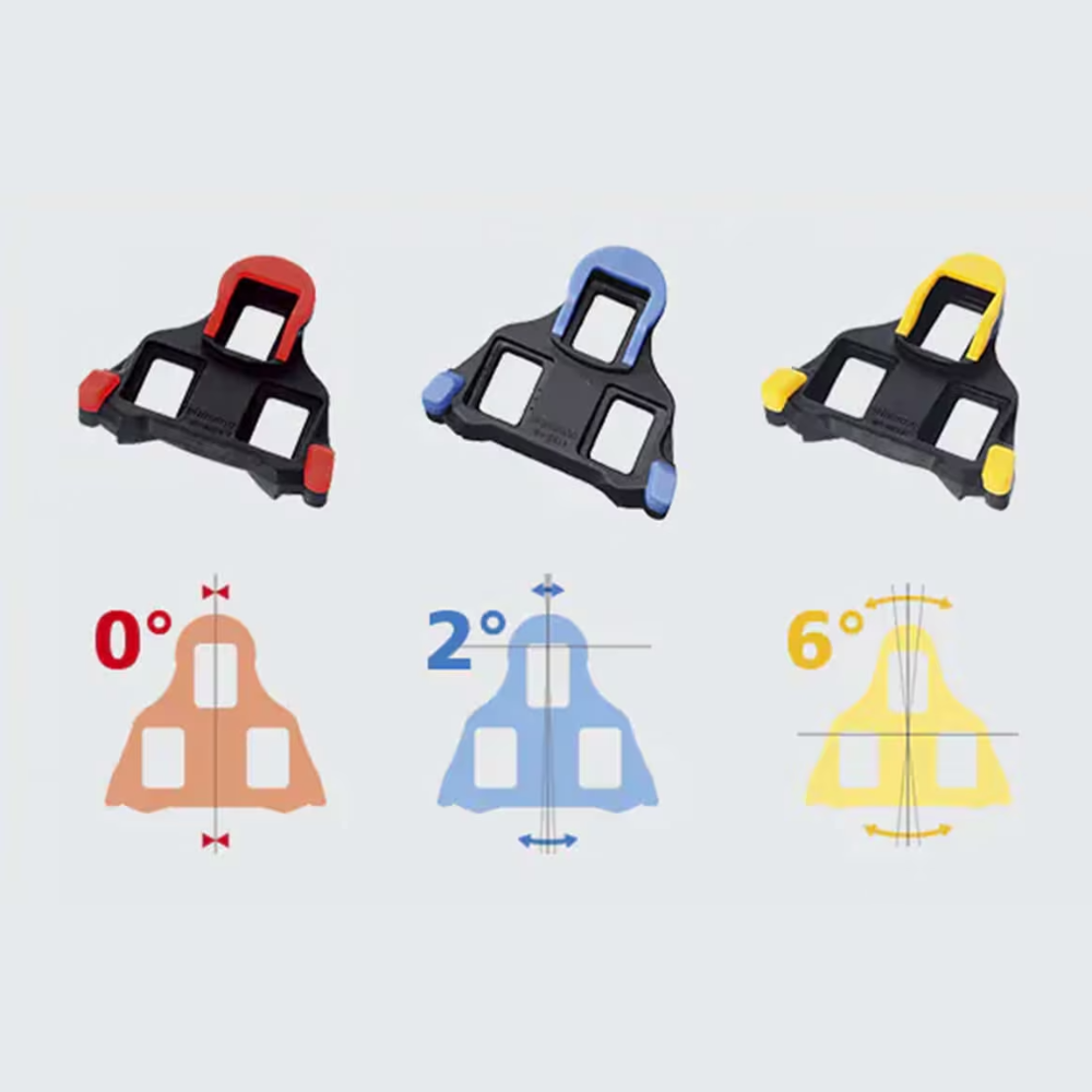 現貨【SHIMANO】SPD公路車卡鞋扣片 藍色2度/黃色6度/紅色0度